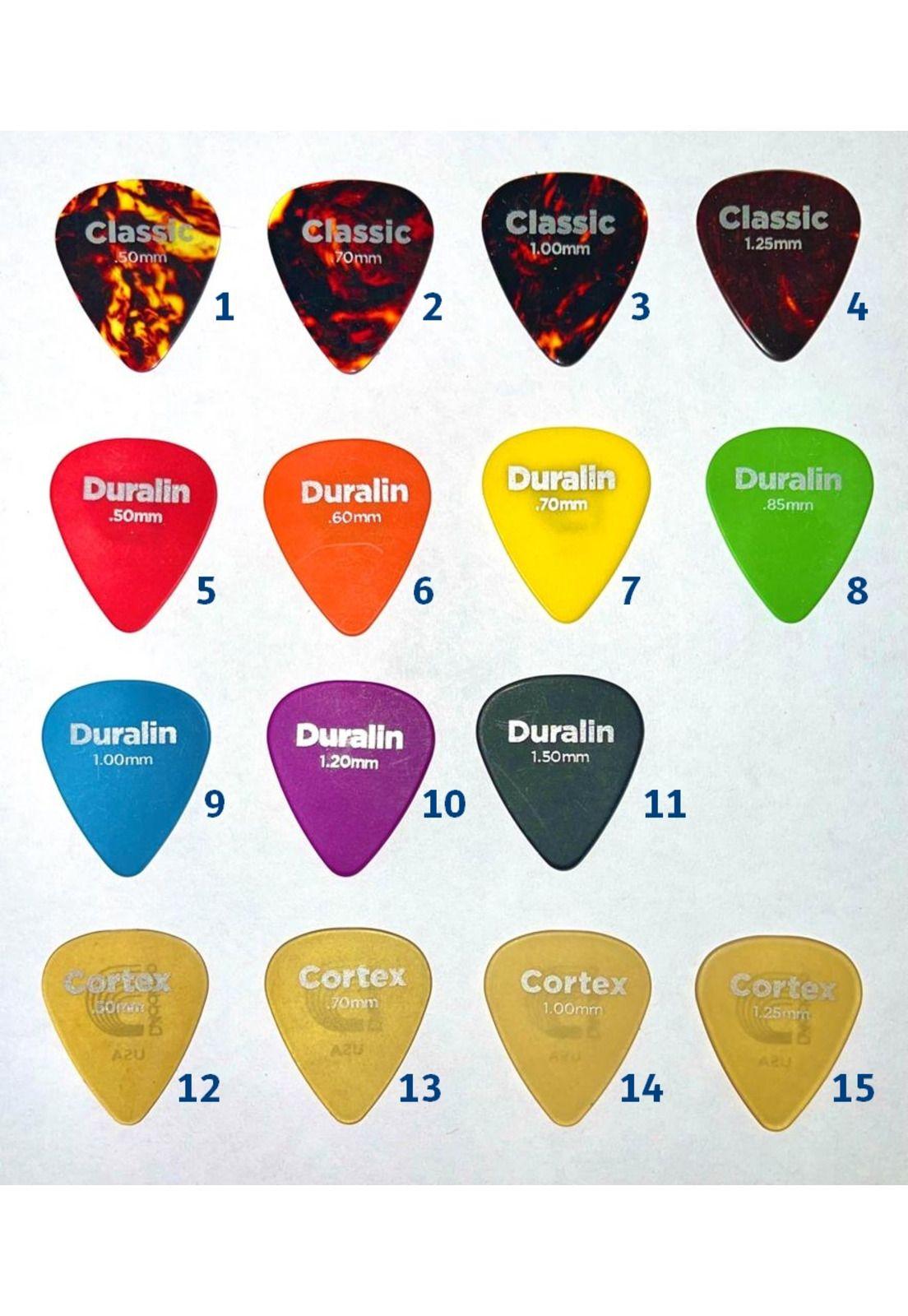 Pack de 30 Uñetas De Guitarra O Bajo Daddario Originales Usa-2