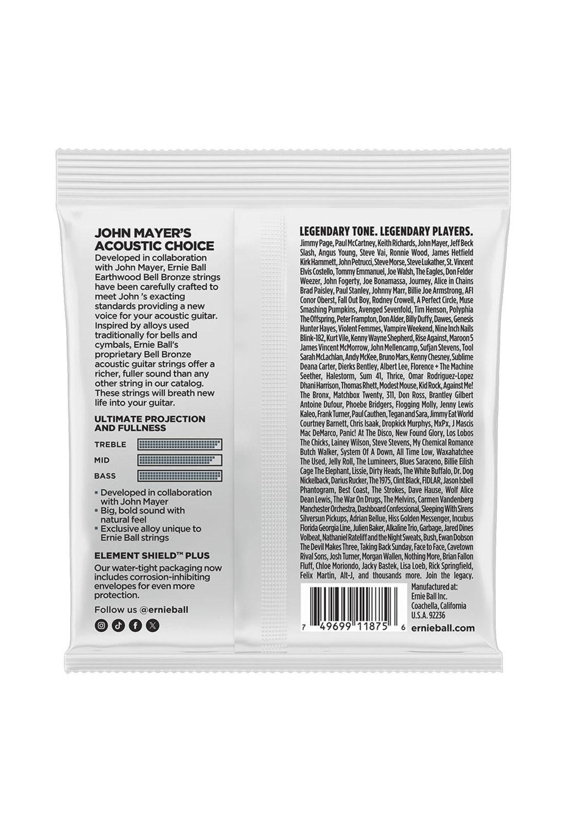 Cuerdas acústicas Ernie Ball Bell Bronze 11-52 P02348-1