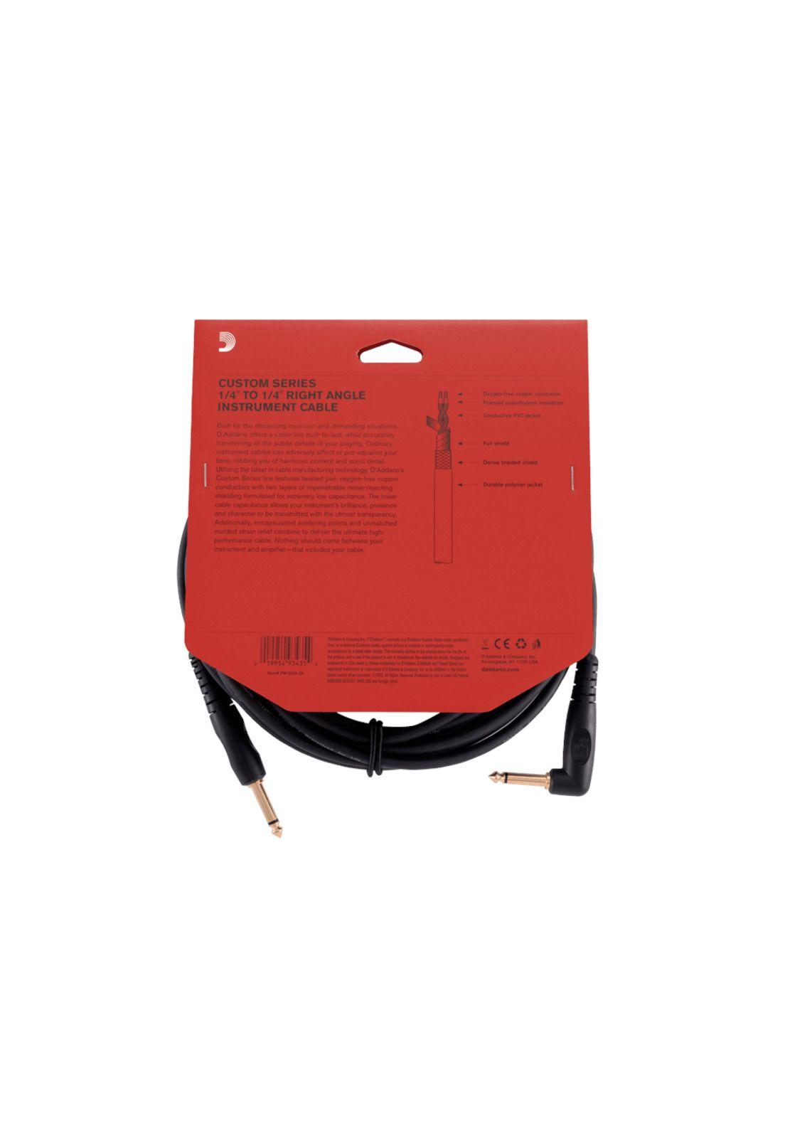 Cable para instrumento Daddario PWGRA20 conector recto 6 m.-3