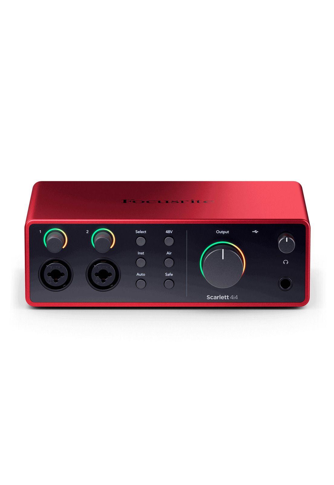 Interfaz de audio Focusrite Scarlett 4i4 4thGen 4x4 con Midi-1