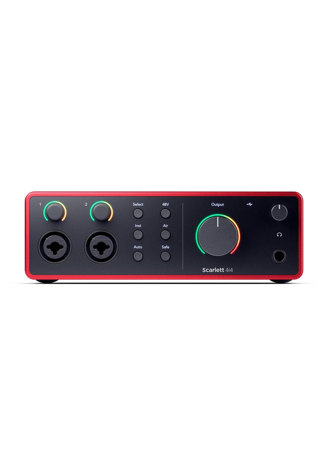 Interfaz de audio Focusrite Scarlett 4i4 4thGen 4x4 con Midi-2