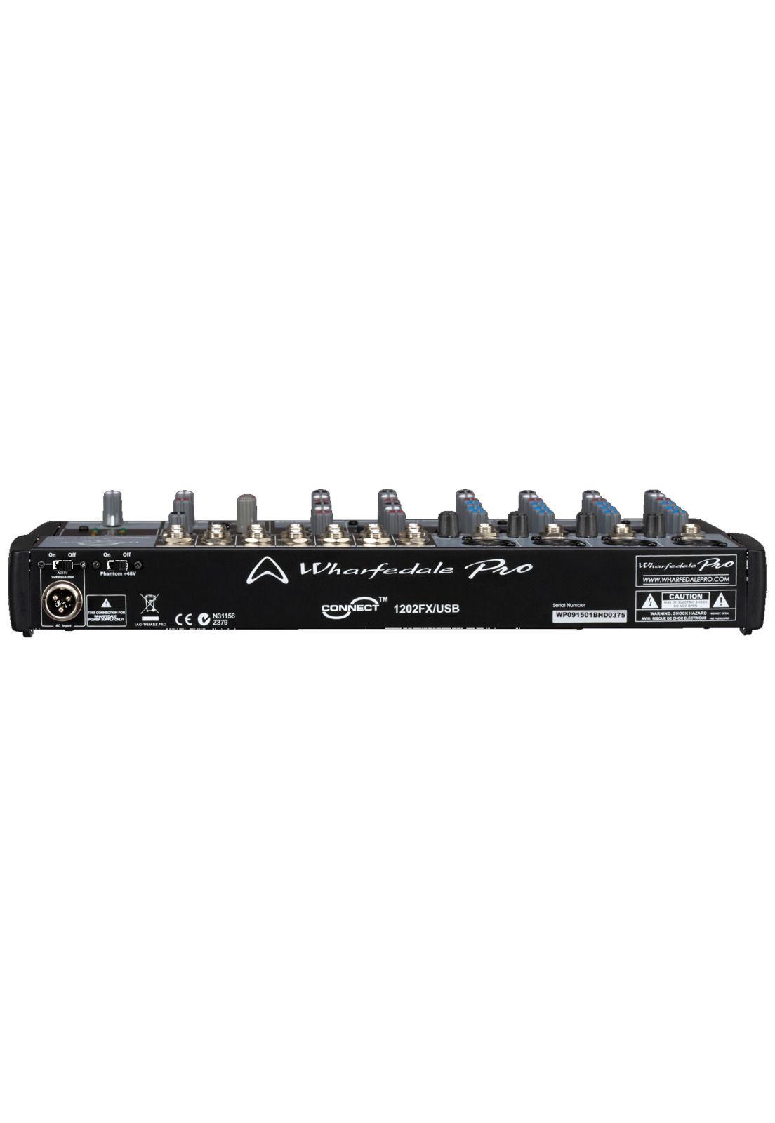 Mixer Wharfedale 1202 FX /USB 4 canales mono 4-4