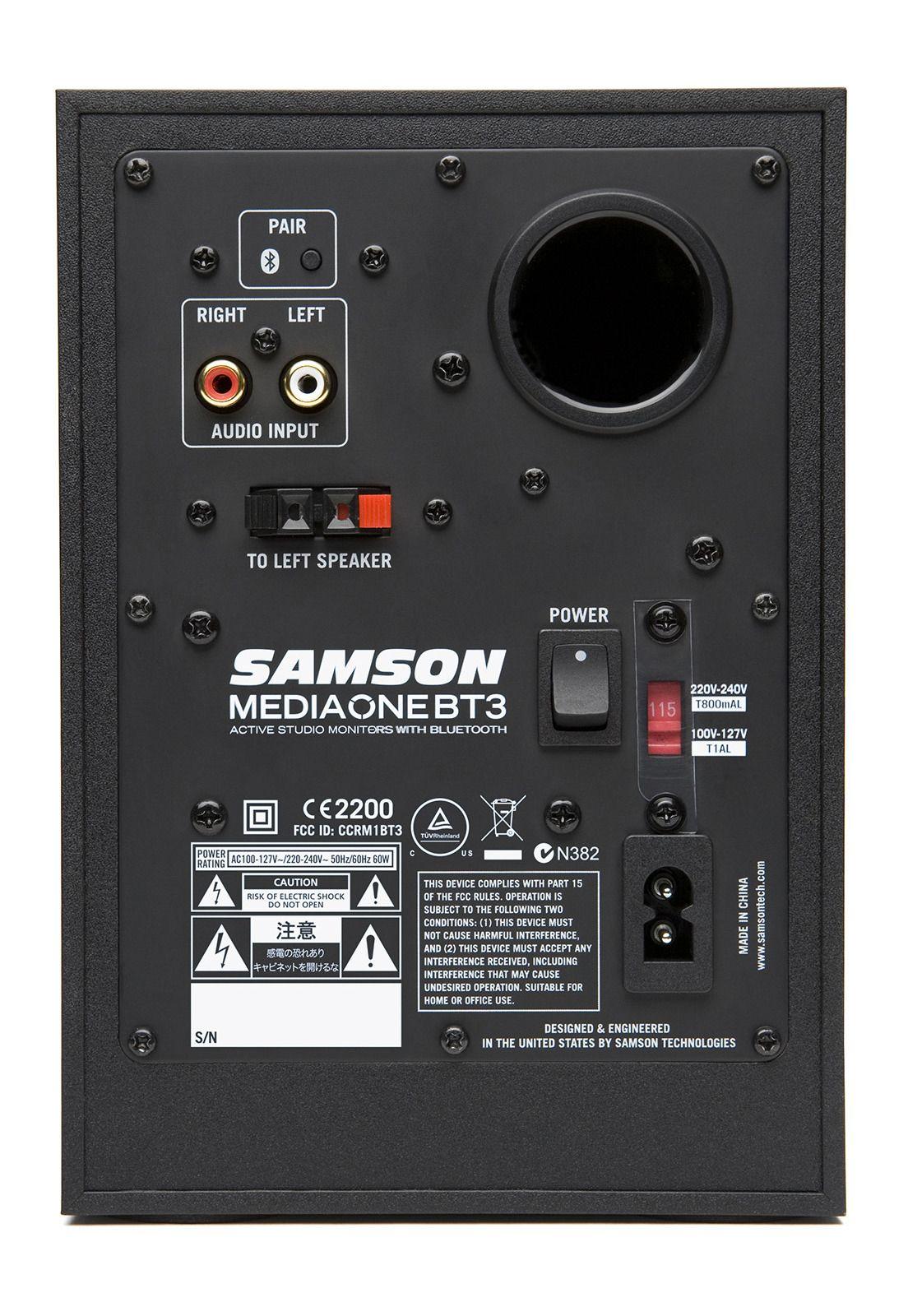 Monitor activo Samson MEDIAONE BT3 (Par) Bluetooth-2