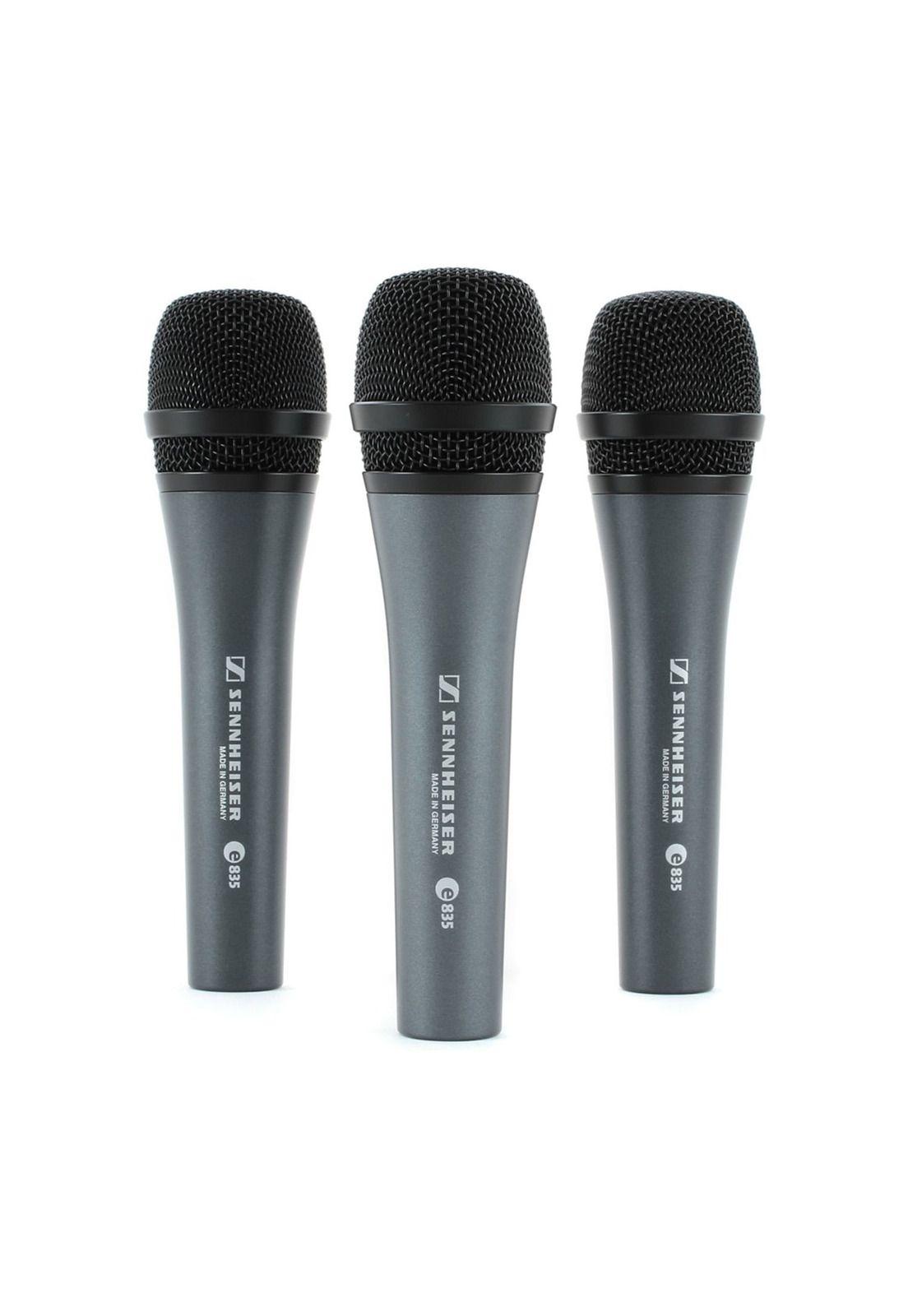 Pack de 3 micrófonos Dinámicos Sennheiser e835 Cardioide-0