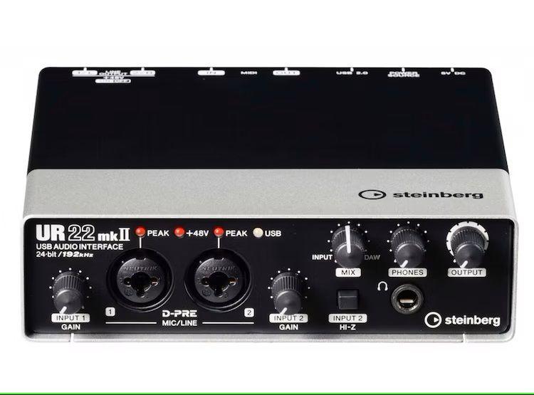 PACK RECORDING DE INTERFAZ DE AUDIO STEINBERG UR22 MKII-2