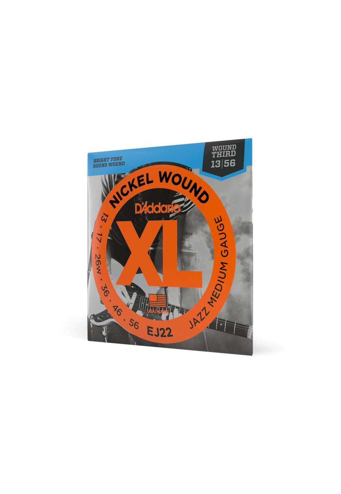 Cuerdas para guitarra eléctrica Daddario 13-56 EJ22-3