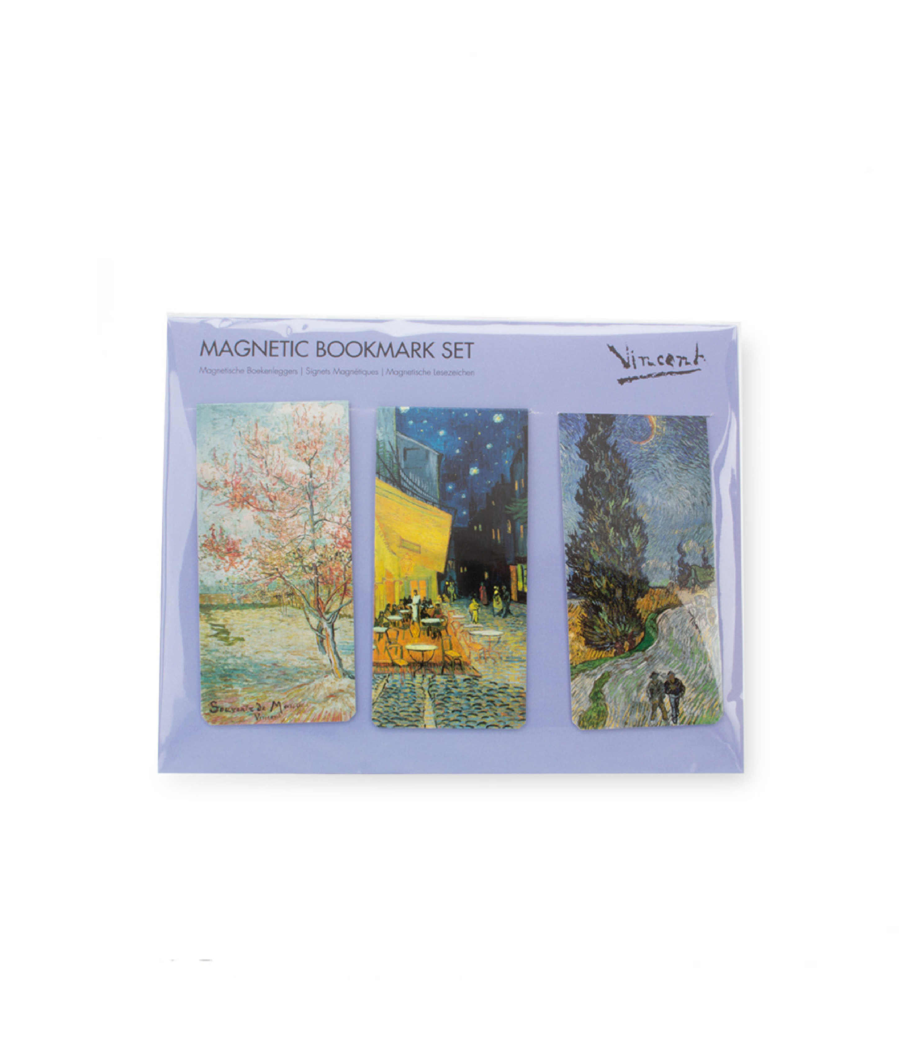 SET 3 MARCAPAGINAS MAGNETICOS VINCENT VAN GOGH-0