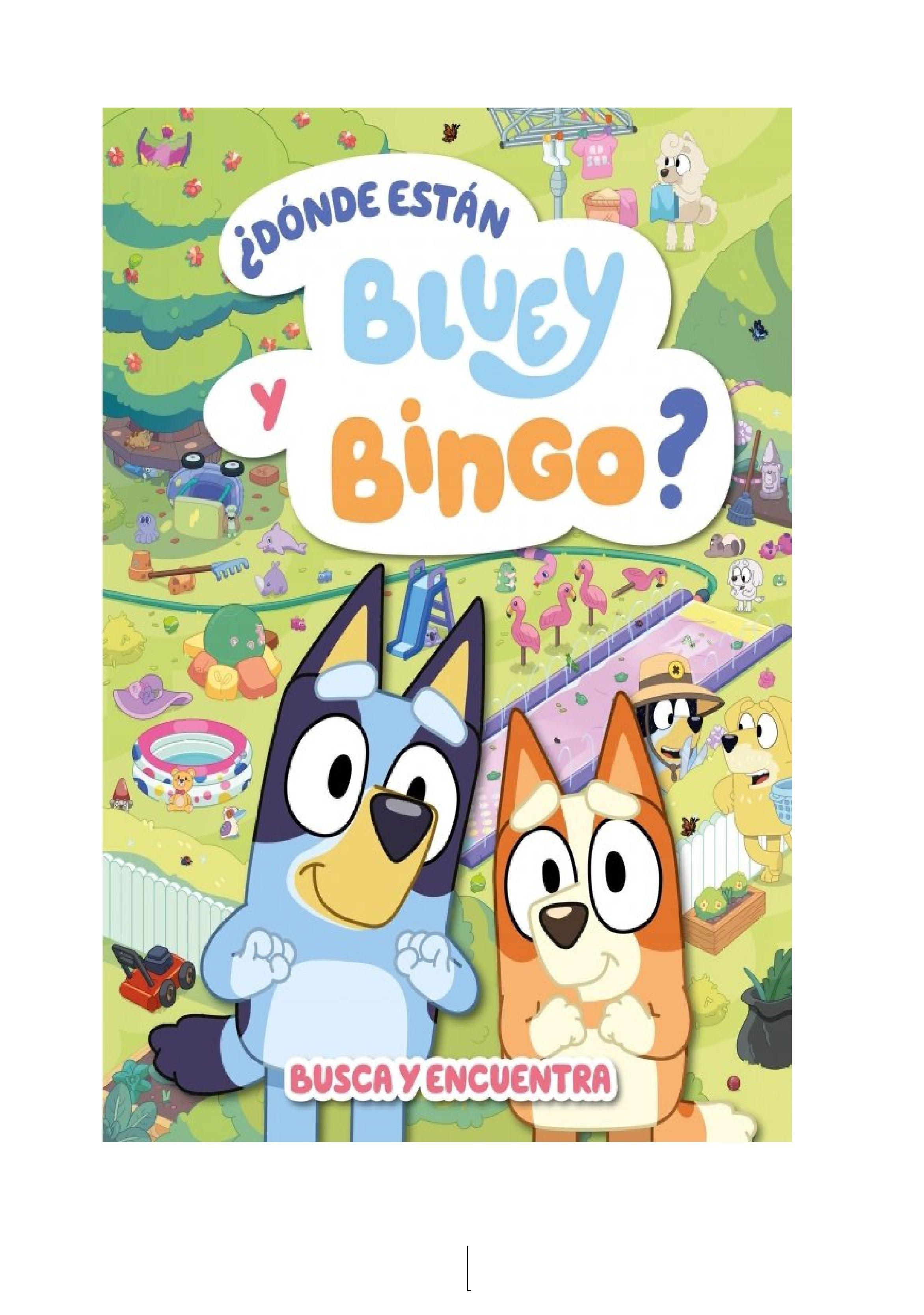 BLUEY ACTIVIDADES DONDE ESTAN BLUEY Y BINGO (EDICION EN E-1