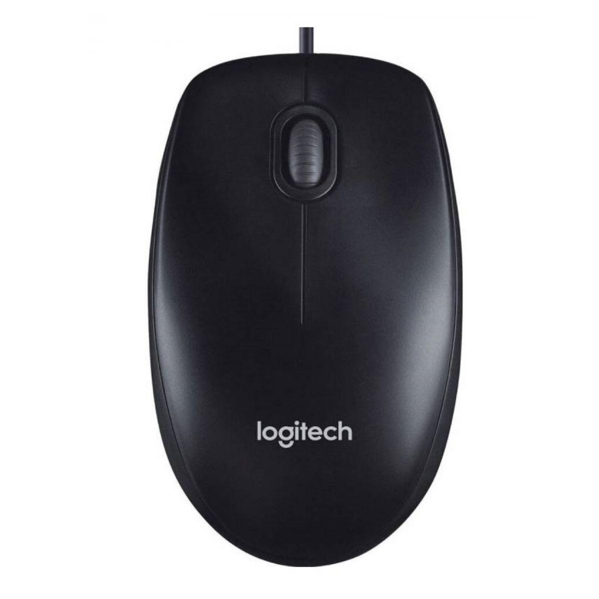 Mouse Logitech M90 alámbrico negro-0