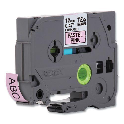 Etiquetas Brother TZE-MQE31 Texto negro sobre fondo rosa-2