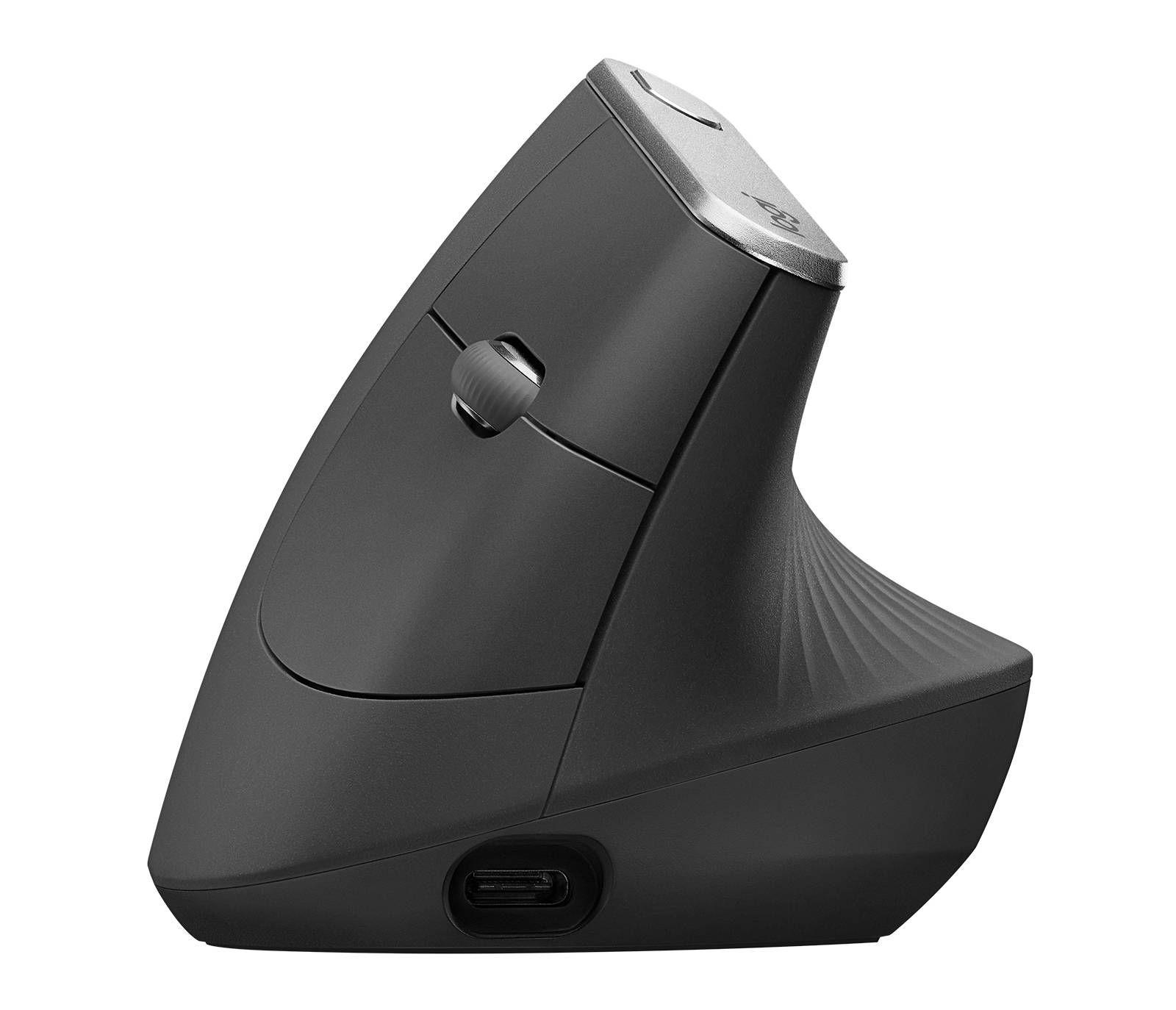 Mouse Logitech MX Vertical Inalámbrico Negro-1