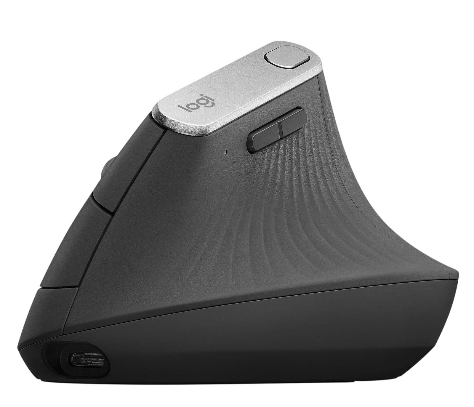 Mouse Logitech MX Vertical Inalámbrico Negro-2