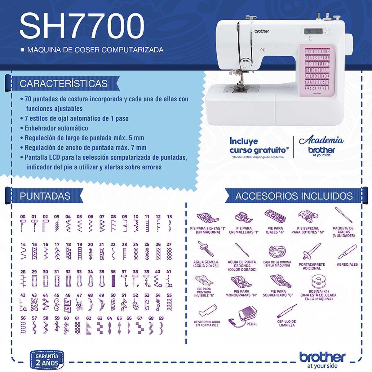 Máquina De Coser Computarizada SH7700CL De 70 Puntadas-1