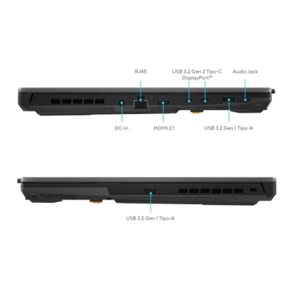 Notebook Gamer Asus TUF F15 16" i7 16GB 512GB RTX4050-3