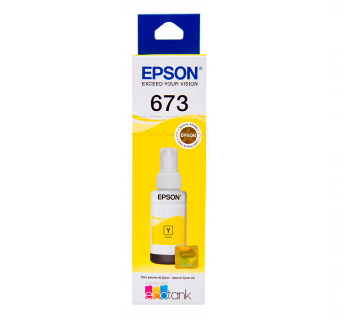 Botella de Tinta Epson T673 Amarillo para EcoTank  Workforce-2