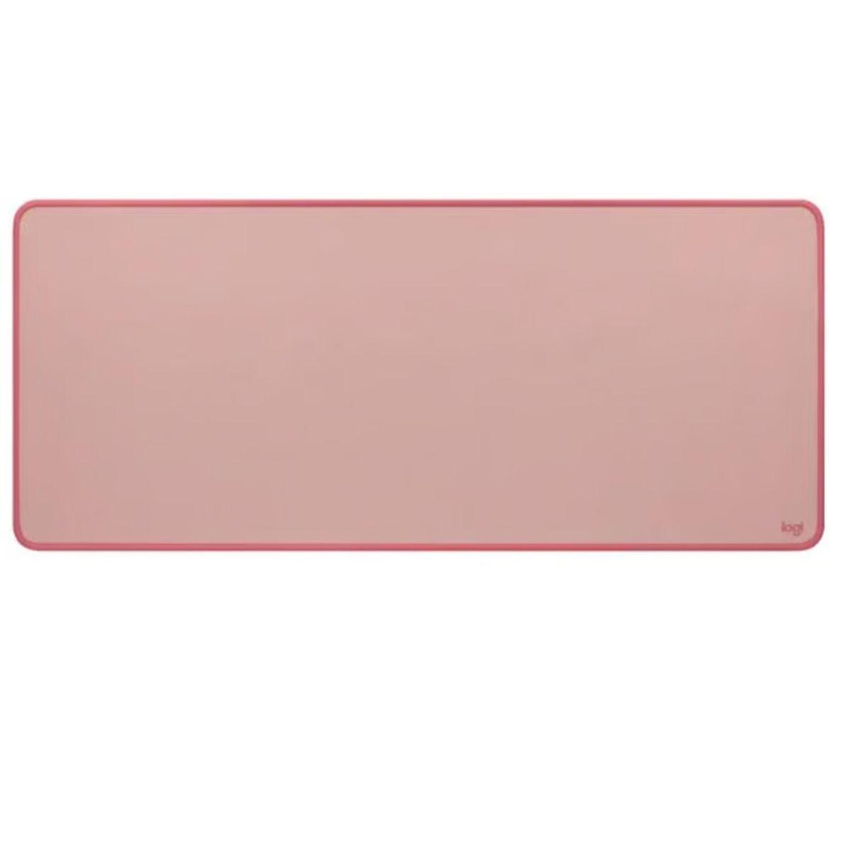 Mouse Pad logitech desk mat studio series rosa-0