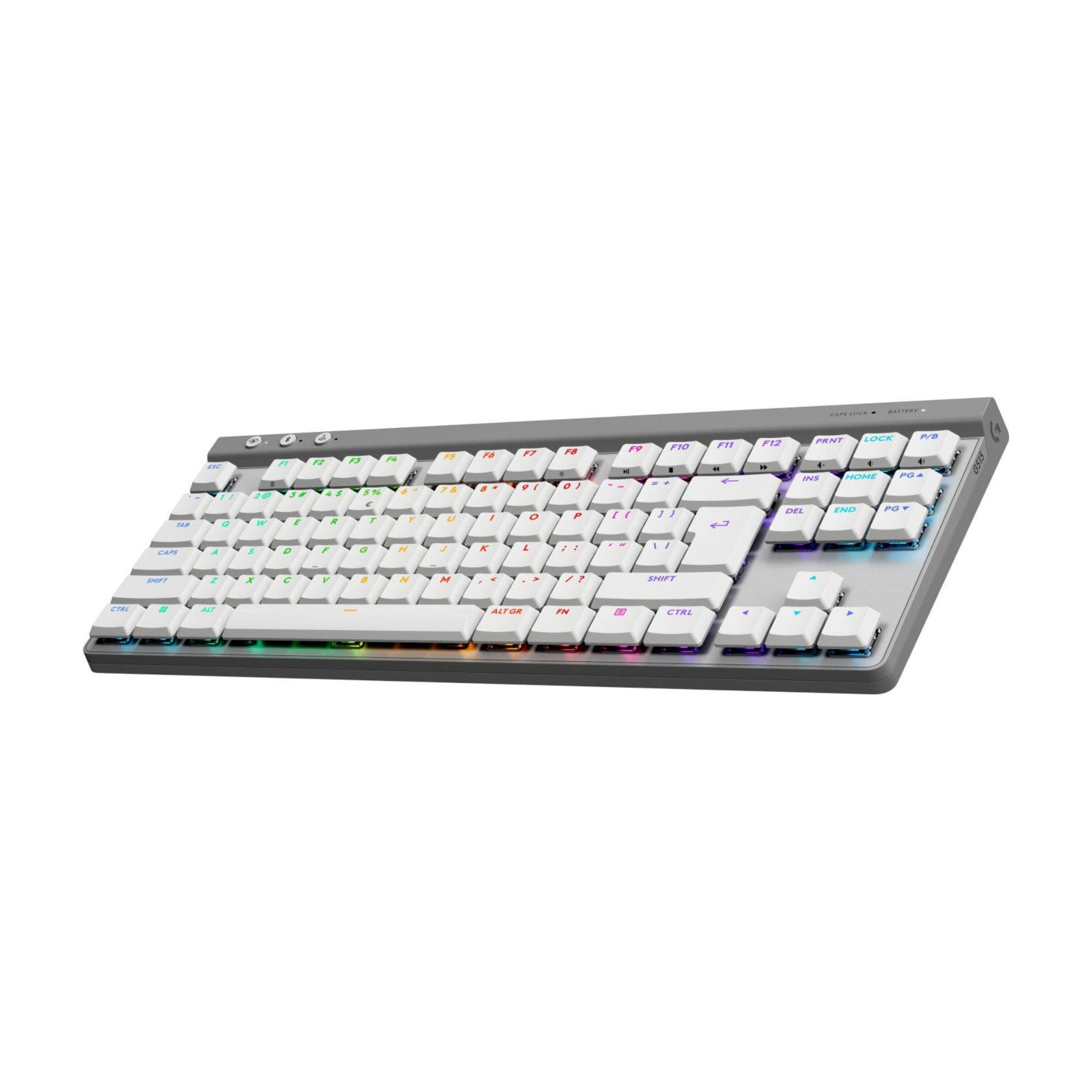 Teclado Gamer Logitech G 515 Lightspeed Inal Blanco-3