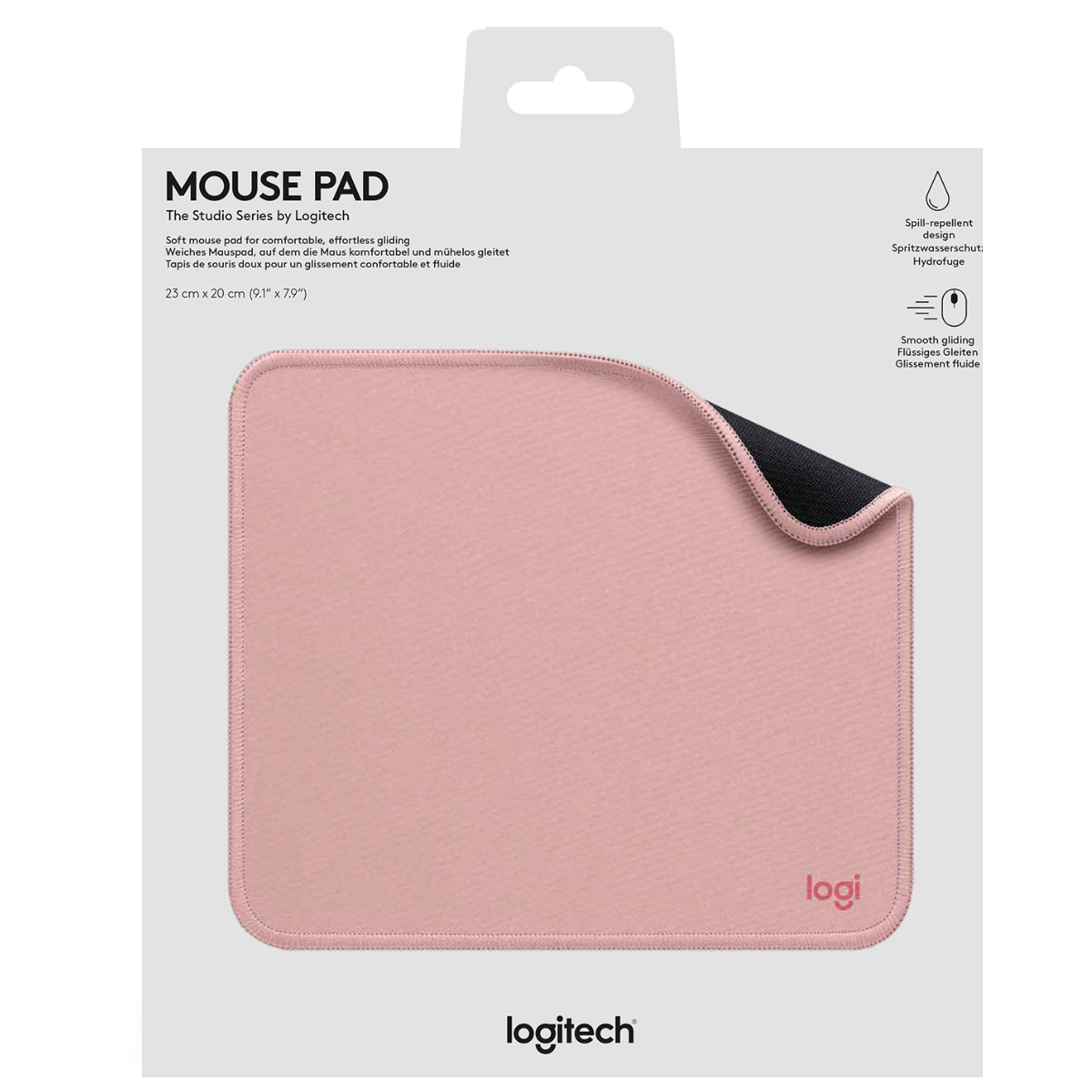 Mouse Pad Logitech Rosado-2