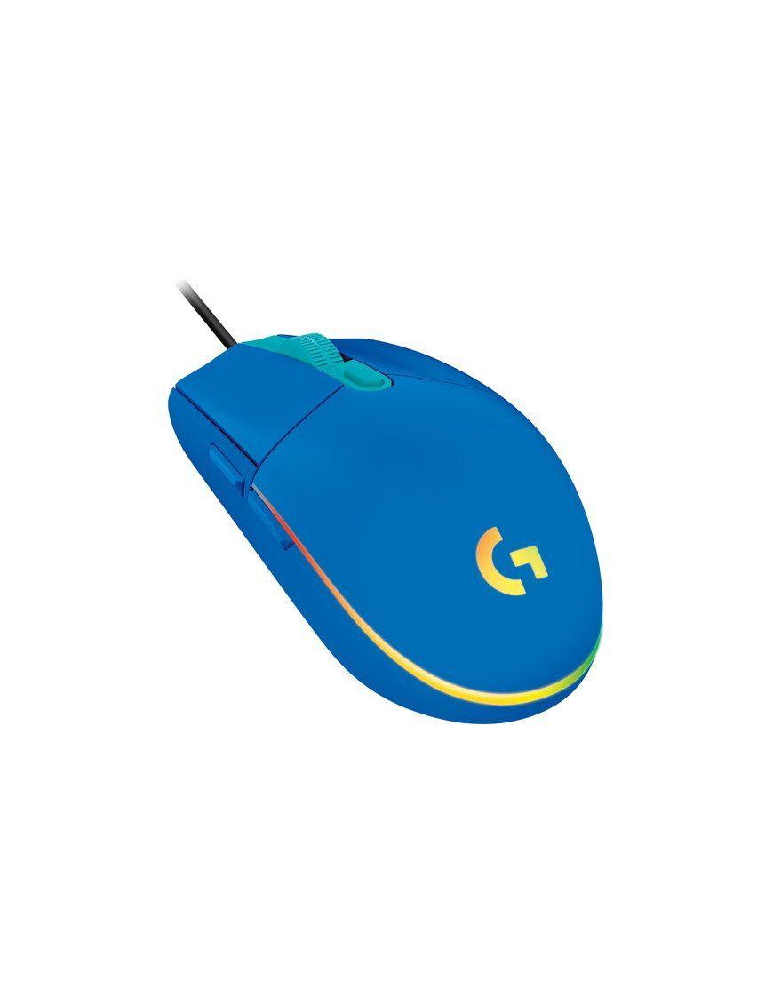 Mouse Gamer G203 RGB Lightsync USB Azul-2