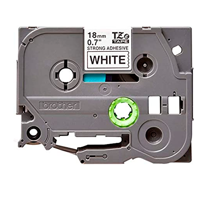 Etiquetas Brother TZE-S241 18MM Negro Sobre Blanco-1