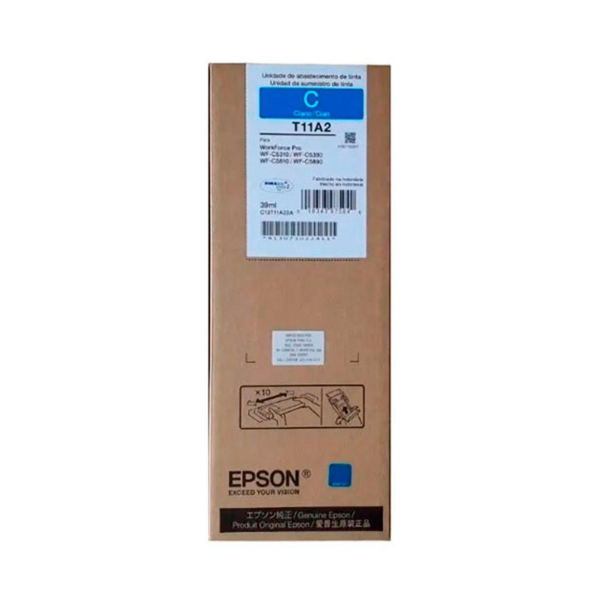 Bolsa De Tinta Epson T11A2 Color Cyan 39 ml-2
