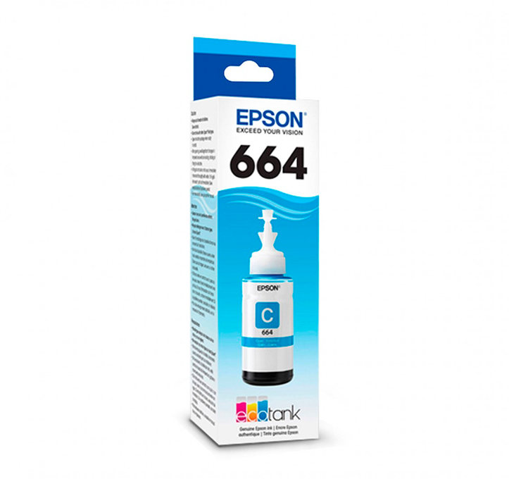 Tinta Epson T664 CIAN-3