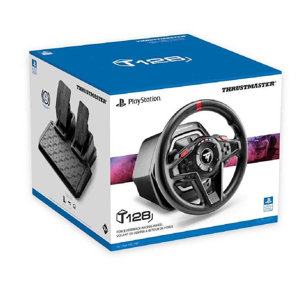 Volante con pedales Thrustmaster T128 para PS5, PS4, PC-4