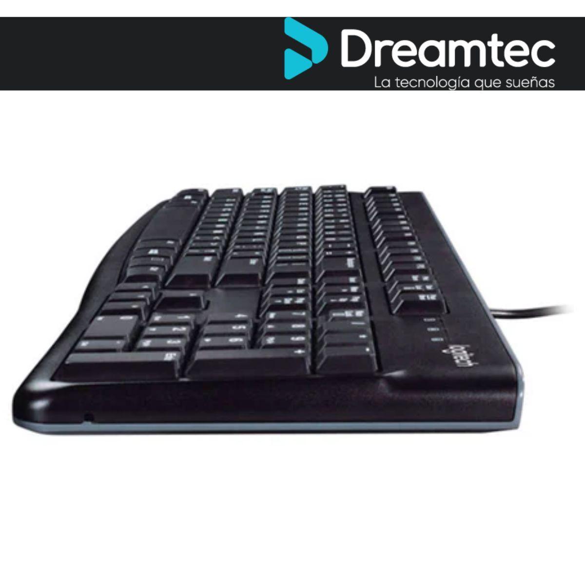 Teclado Logitech K120 Alámbrico Negro PC y Laptop-2