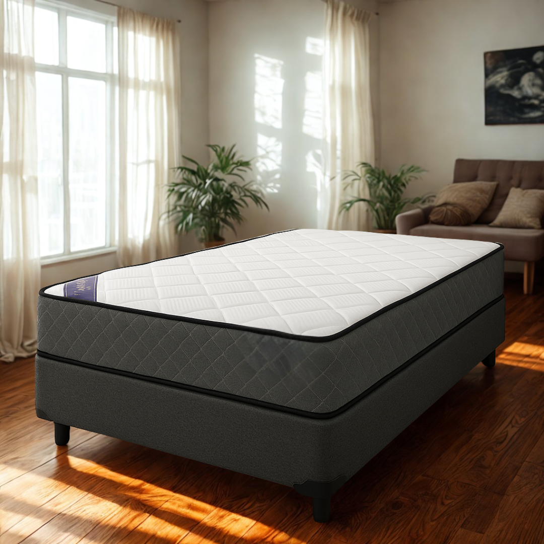 Colchon Tevere 1 Plaza 21 Cm De Altura Blanco-2