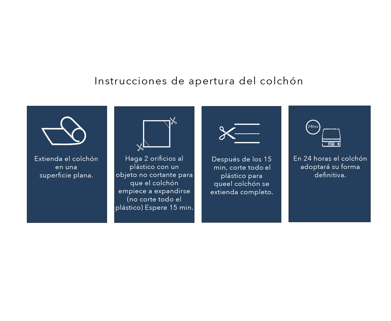 Colchon Tevere 1 Plaza 21 Cm De Altura Blanco-4