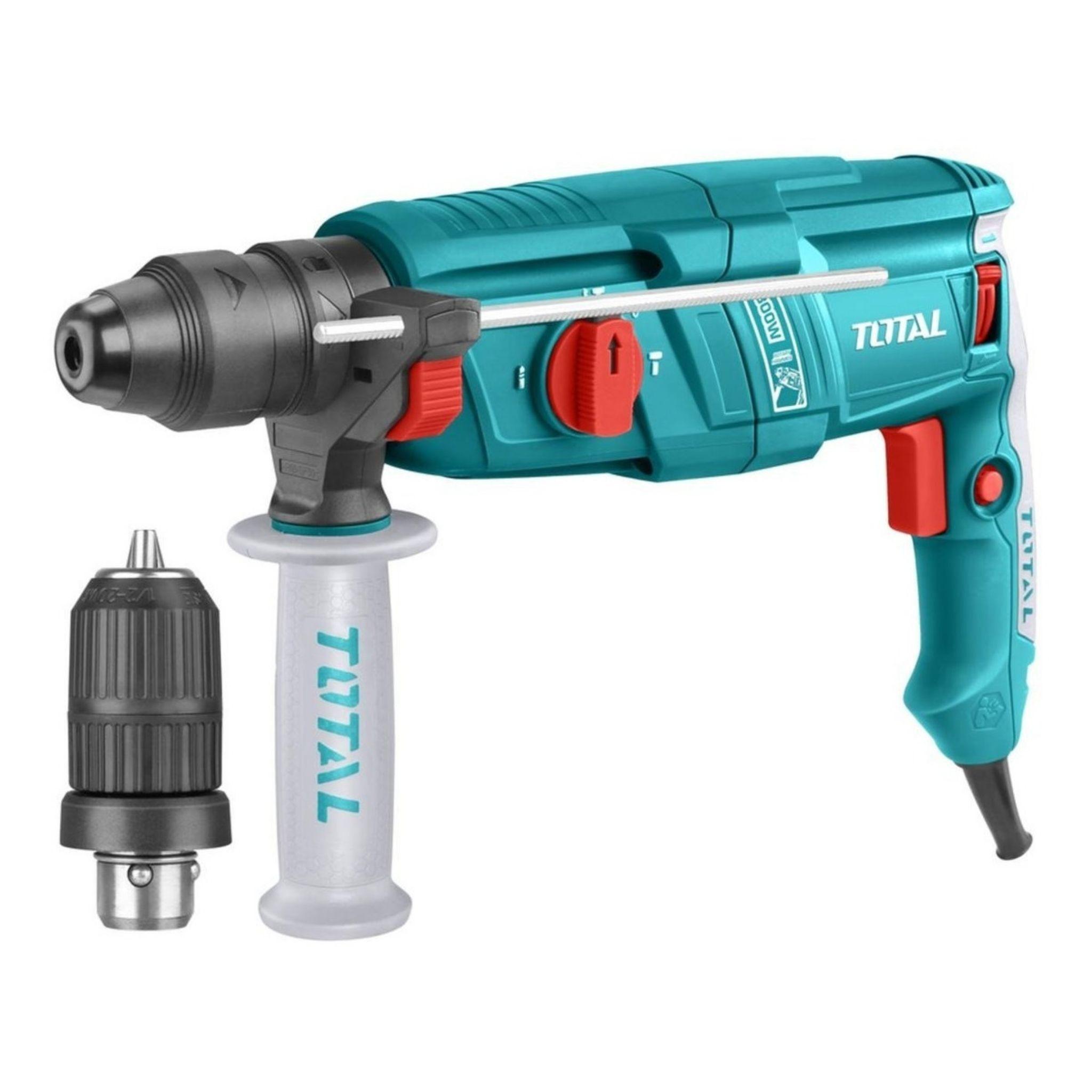 Rotomartillo SDS PLUS 800w + adaptador TOTAL-0