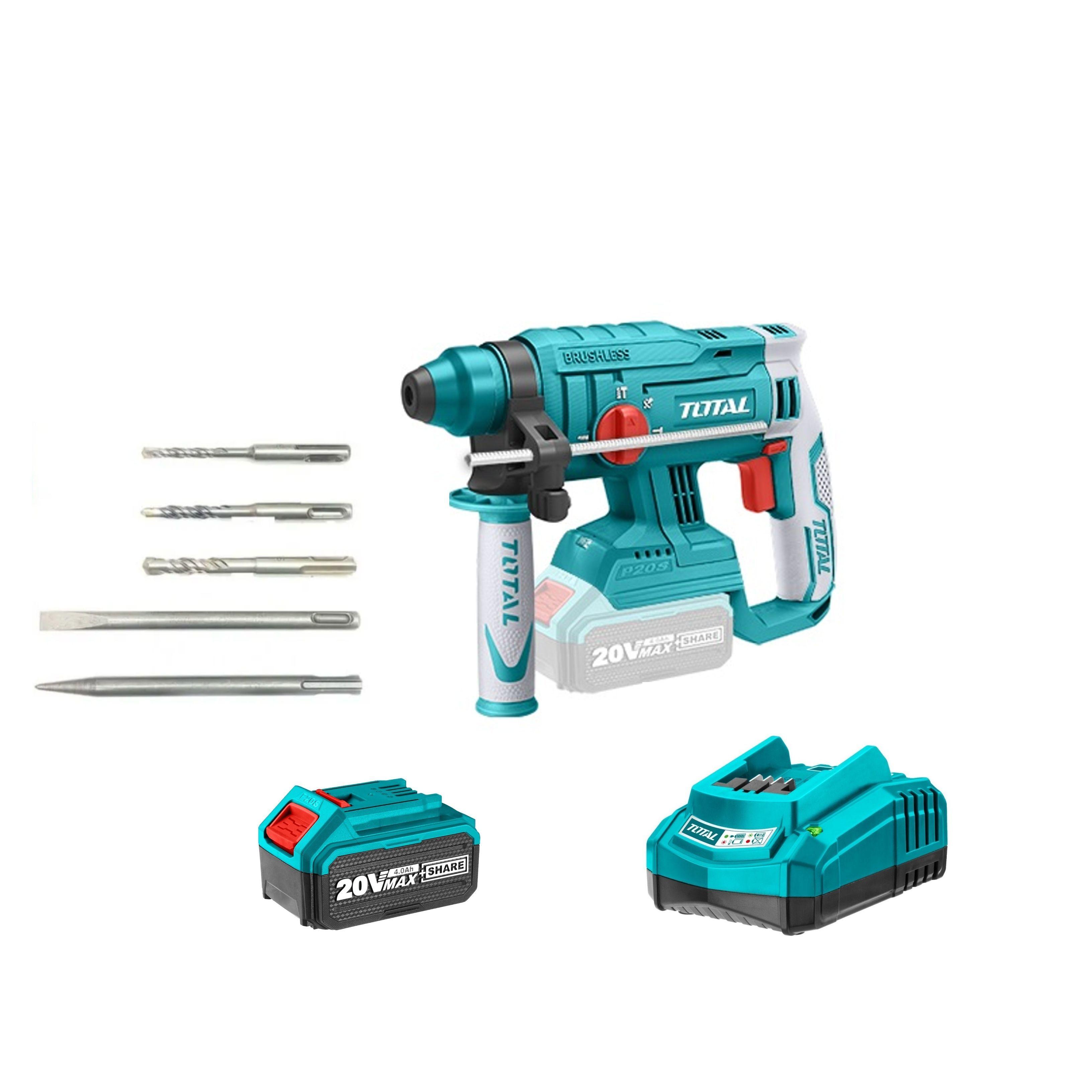 Rotomartillo Inalambrico SDS PLUS 20V Total-0