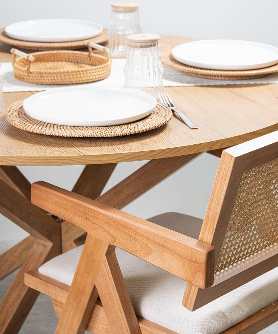 Mesa Comedor Argo Redonda 120cm Clara-5