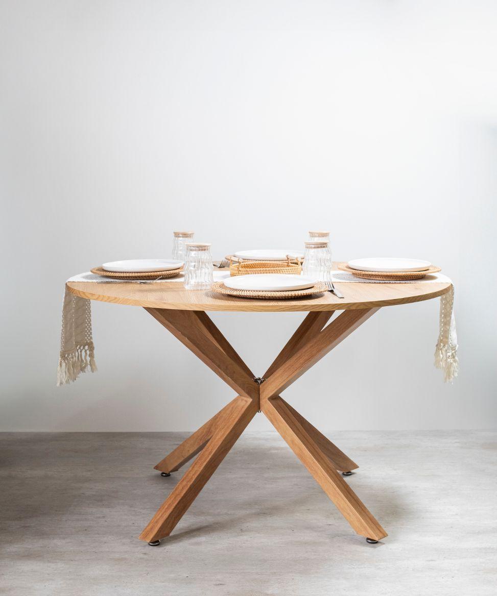 Mesa Comedor Argo Redonda 120cm Clara-4