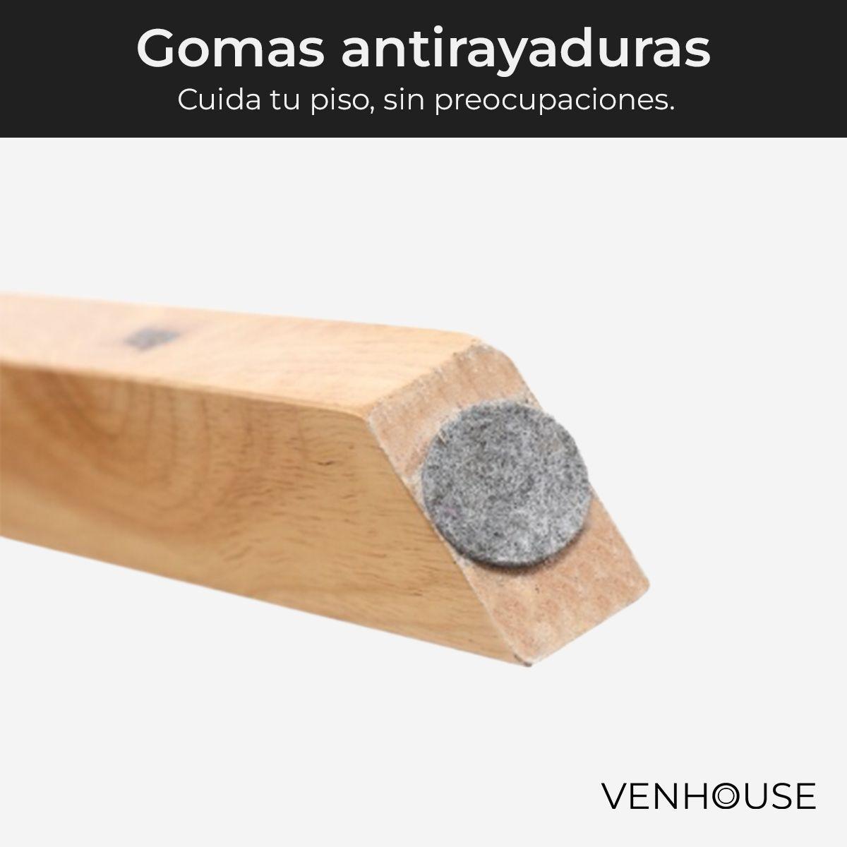 Pack 2 Sillas O Sitial Chandigarh Ratán Madera Para Comedor-6