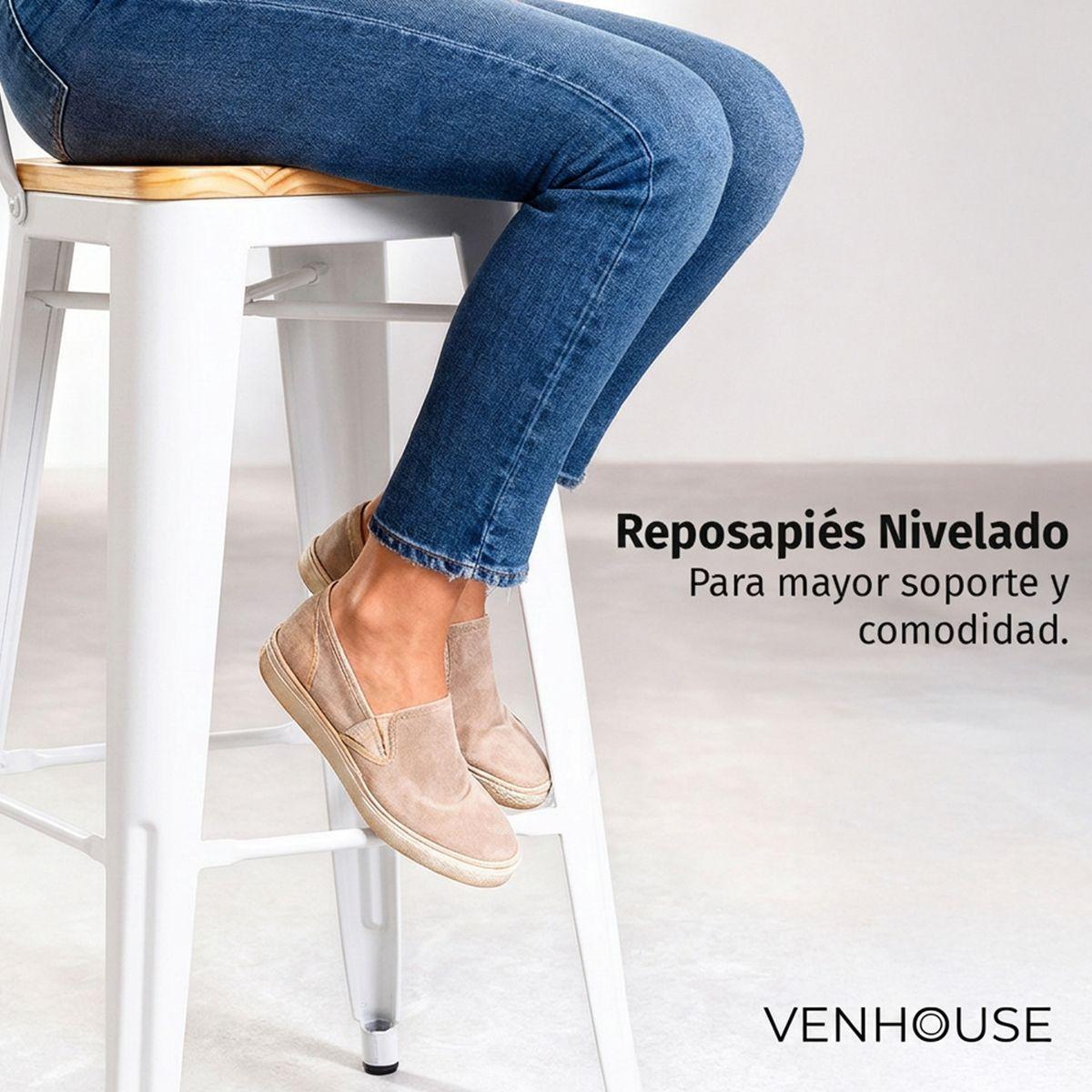 Pack 2 Taburetes Tolix Blancos De Madera 66cm Con Respaldo Venhouse-5