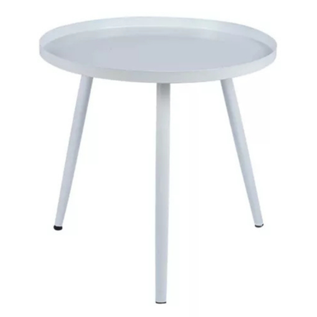 Mesa Lateral Auxiliar Centro Metalica Blanca Venhoouse-0