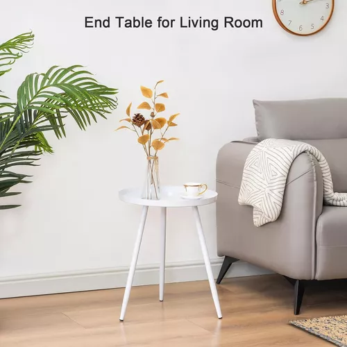 Mesa Lateral Auxiliar Centro Metalica Blanca Venhoouse-1
