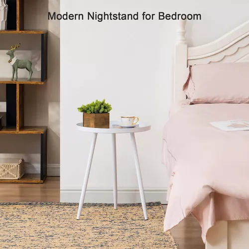 Mesa Lateral Auxiliar Centro Metalica Blanca Venhoouse-2