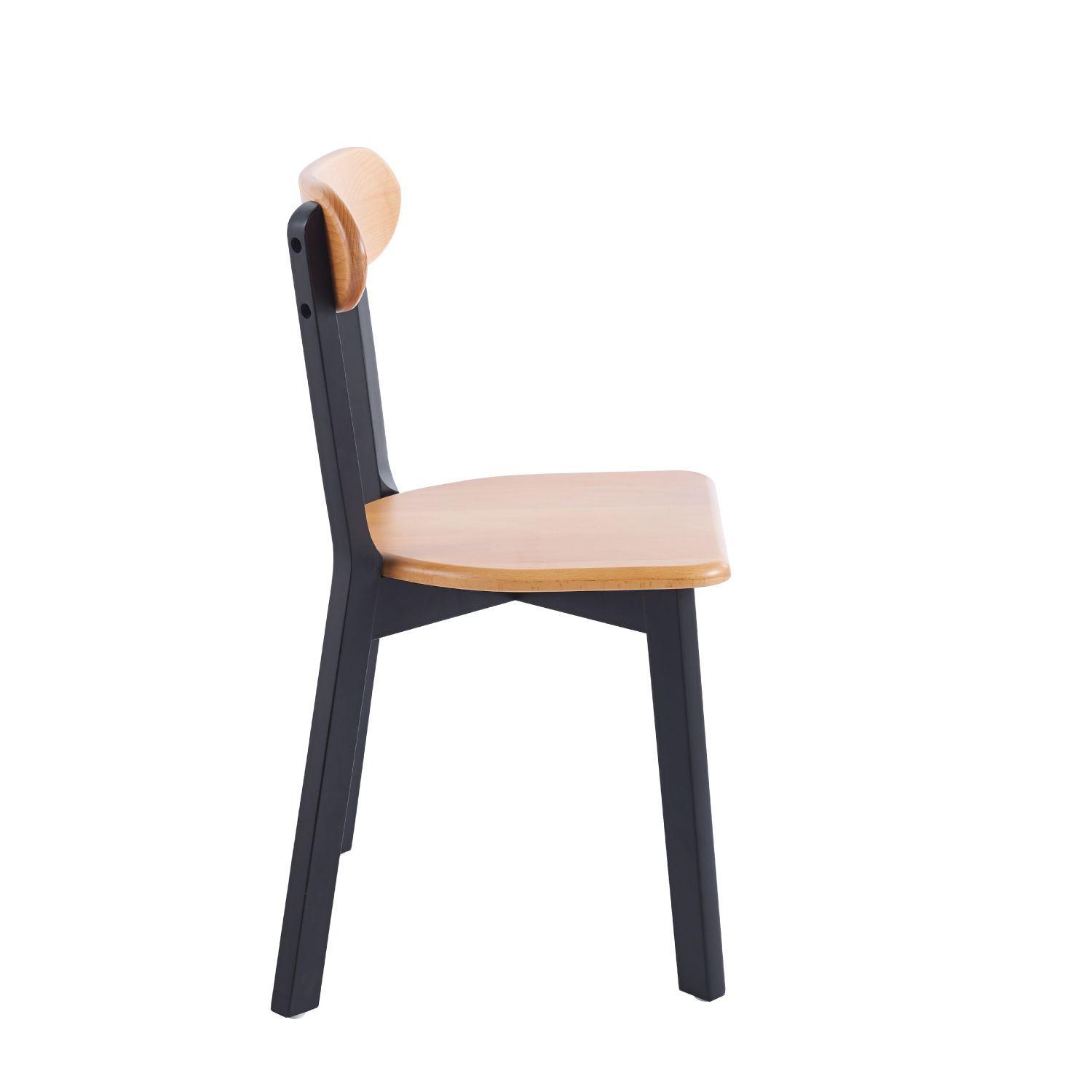 Silla Fresno De Madera Negra Venhoouse-1