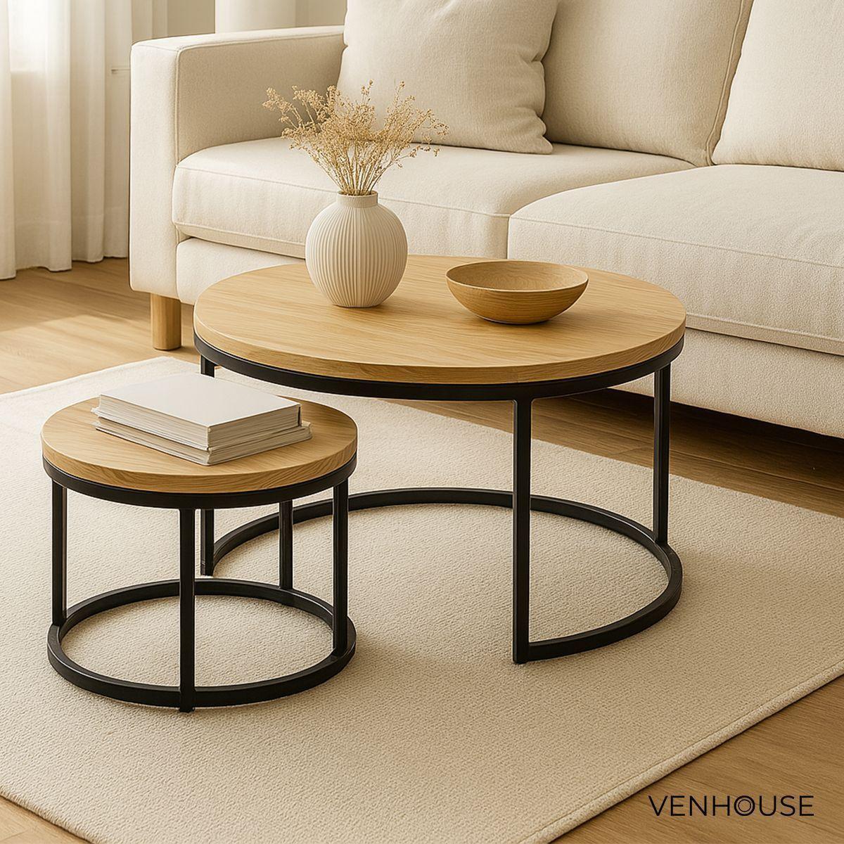 Mesas De Centro Anidadas Redondas Clara-7