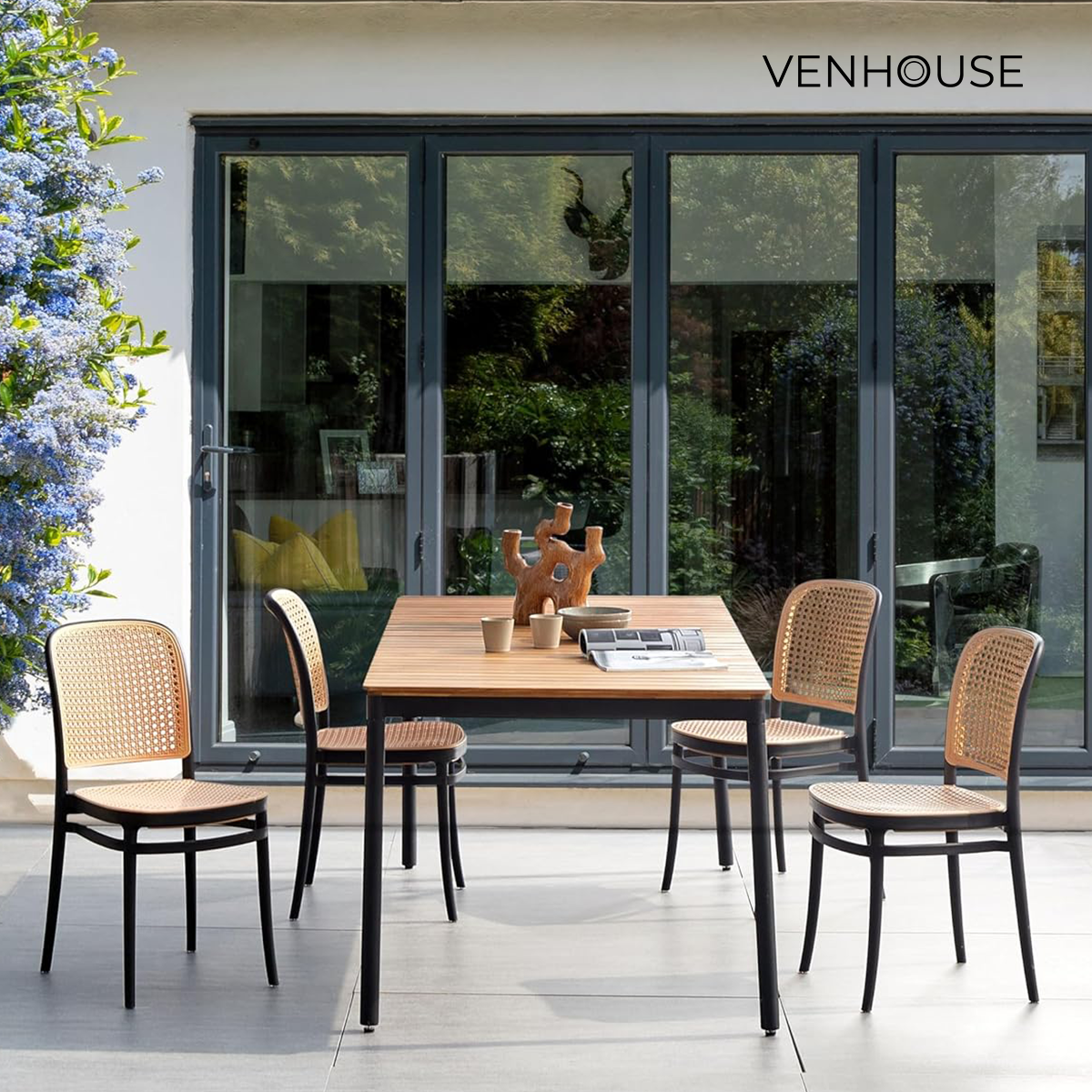 Pack 4 Silla Comedor Polipropileno Lombardía Venhoouse-7