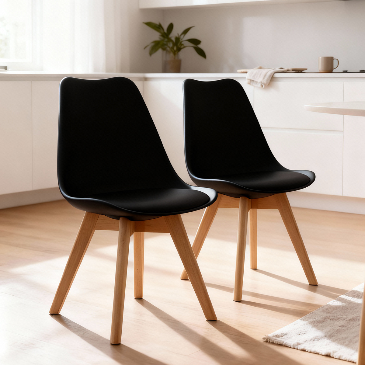 Pack 2 Silla Eames Tulip Negras-0