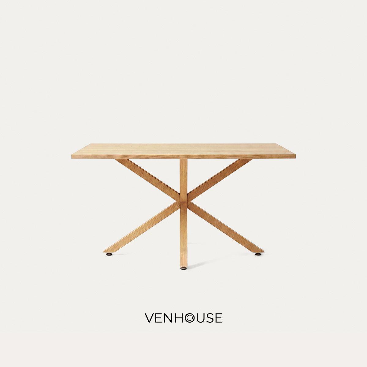 Mesa Comedor Argo Rectangular 140cm Venhoouse Natural-3