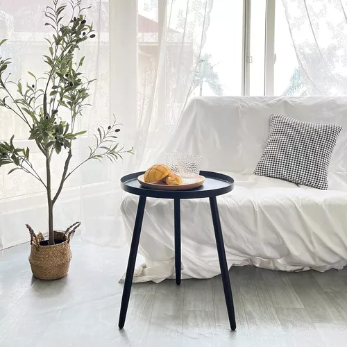 Mesa Lateral Auxiliar Centro Metalica Negra Venhoouse-1