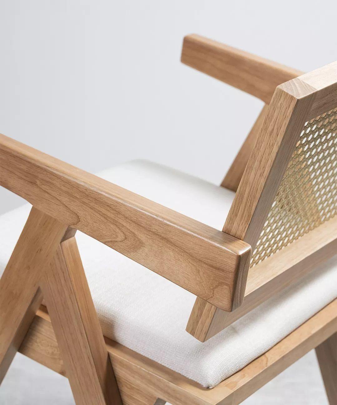 Pack 2 Silla Comedor Chandigarh  Madera Cojín Lino Venhoouse-6