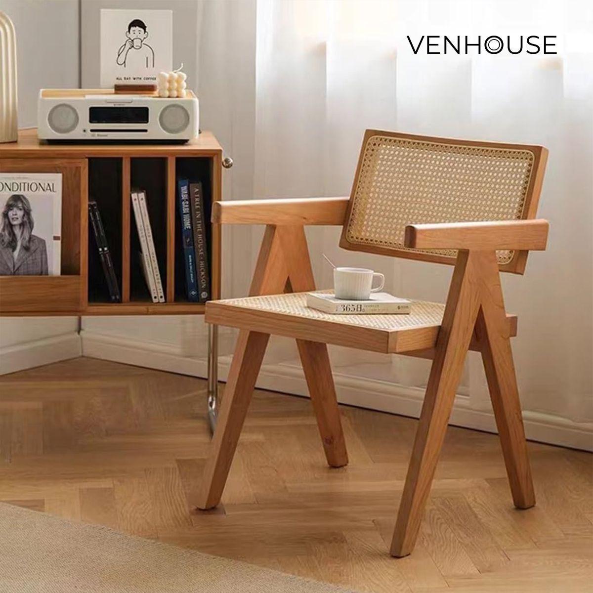 Silla O Sitial Chandigarh Ratán Madera Para Comedor-7