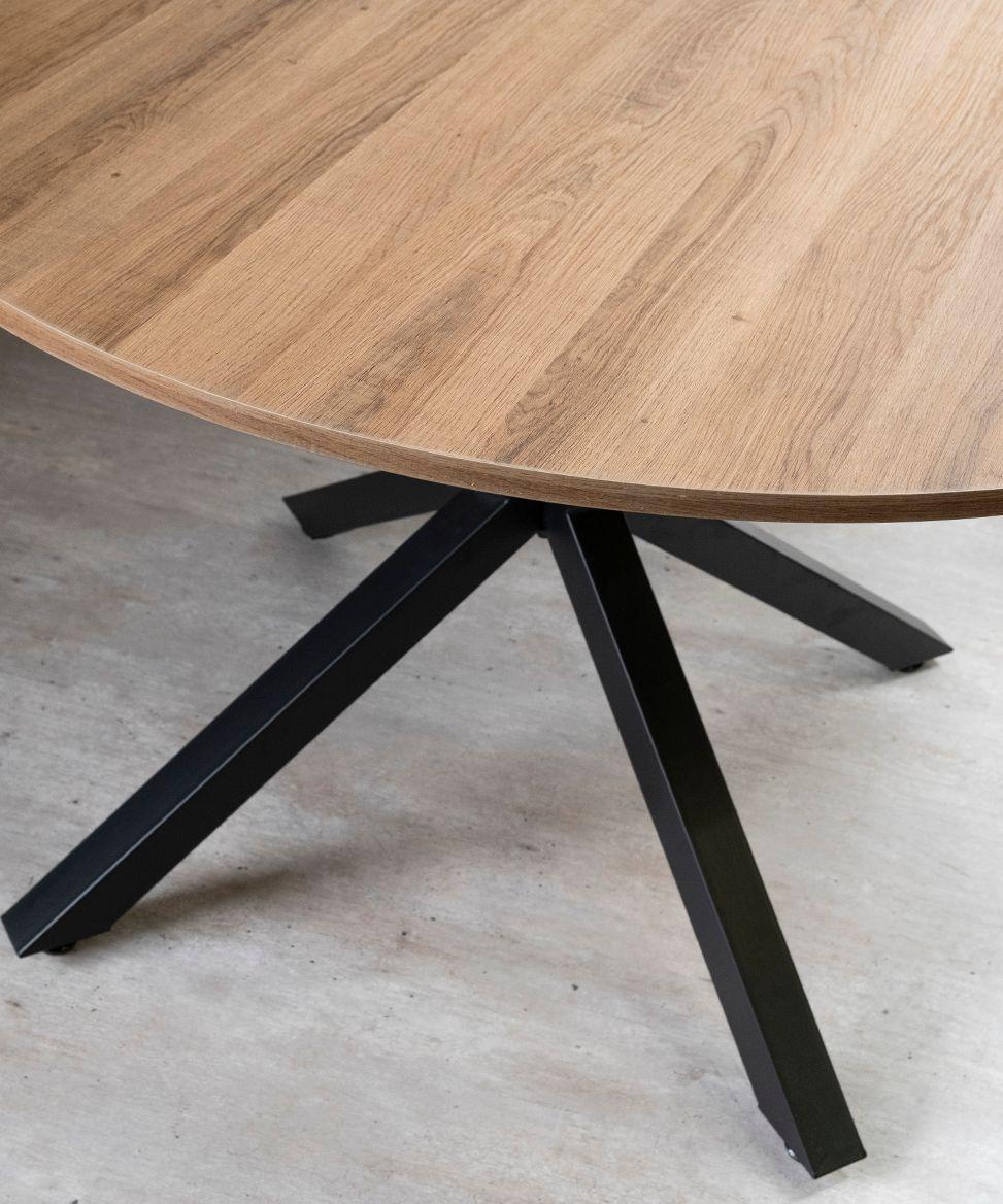 Mesa Comedor Argo Redonda 120cm Oscura-2