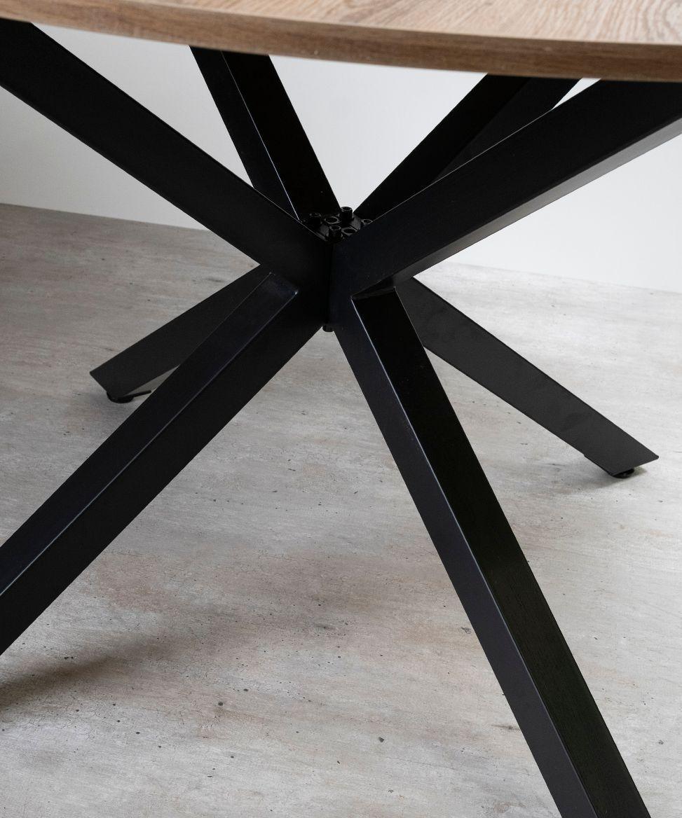 Mesa Comedor Argo Redonda 120cm Oscura-3