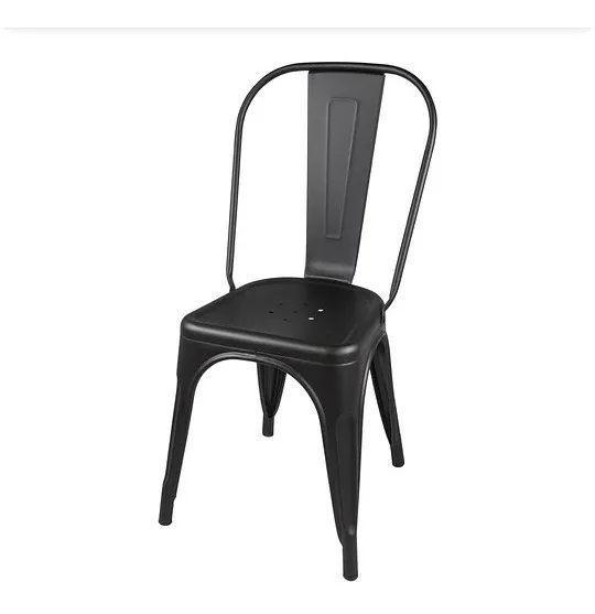 Pack 4 Sillas Tolix Comedor Venhouse Negras-2